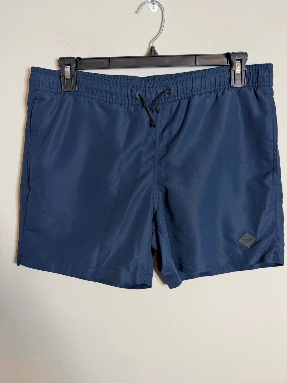 J. Lindeberg Banks Solid Swim Shorts Navy Blue Size